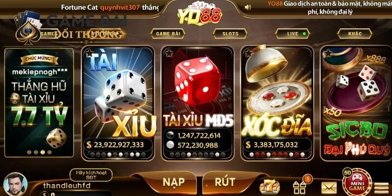 YO88 2 Các trò chơi xanh chín hiện nay