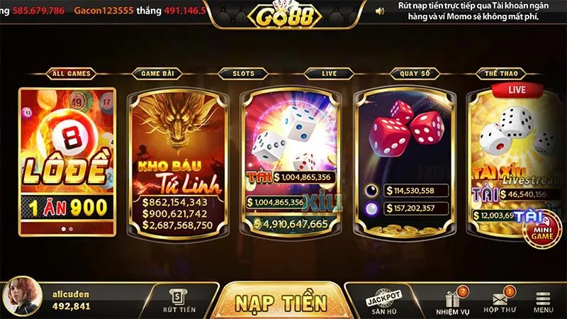 Cổng Game Bài Đổi Thưởng 76 game bai doi thuong go88