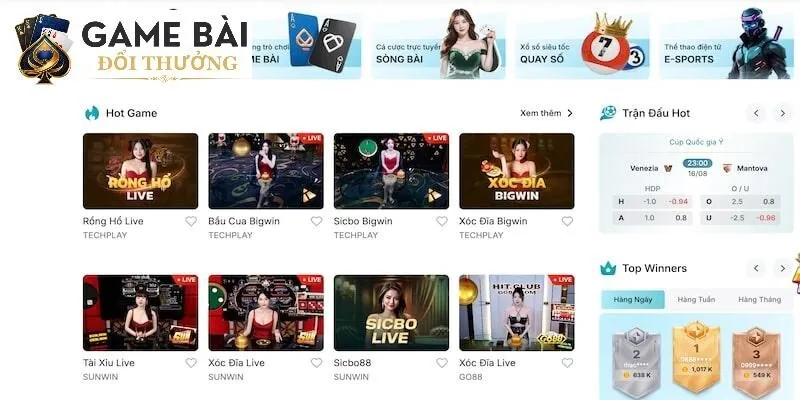 Có nhiều trò chơi hay tại Rik88